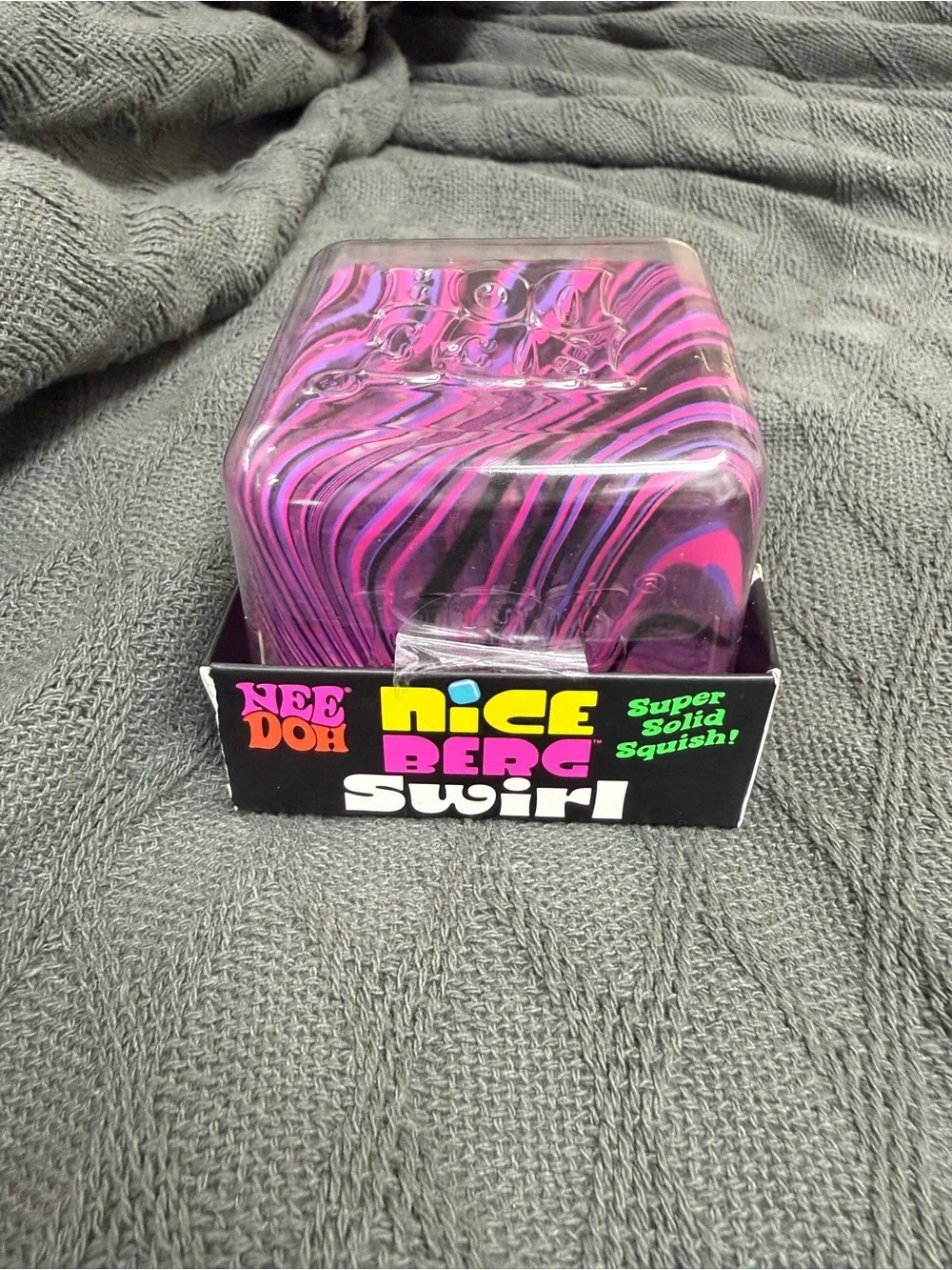 Nee Doh Nice Berg Swirl - Purple Pink and Black Swirl